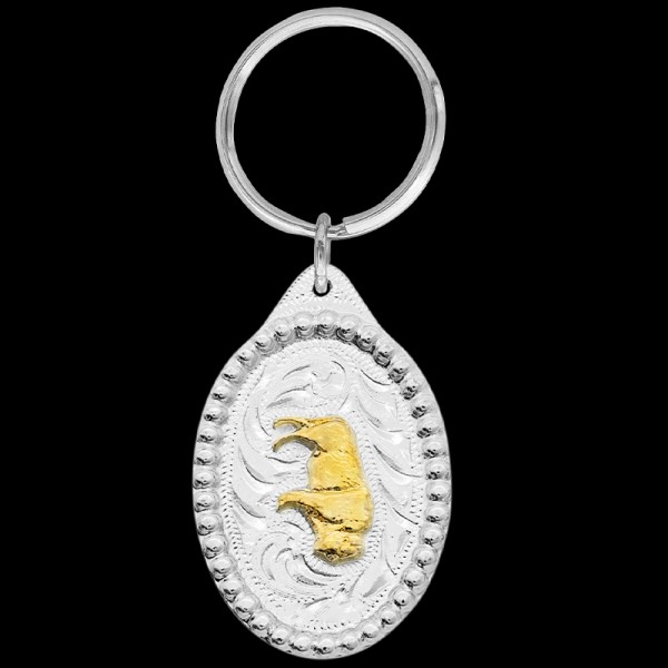 Gold Buffalo Keychain +$9.97